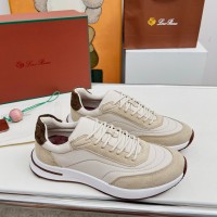 Loro Piana Week End Walk Sneaker FAP9780-1000 Cream Suede Shoes – Luxury Comfort for Everyday Wear