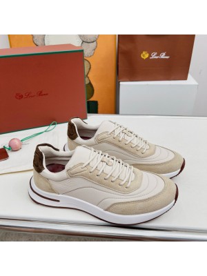 Loro Piana Week End Walk Sneaker FAP9780-1000 Cream Suede Shoes – Luxury Comfort for Everyday Wear