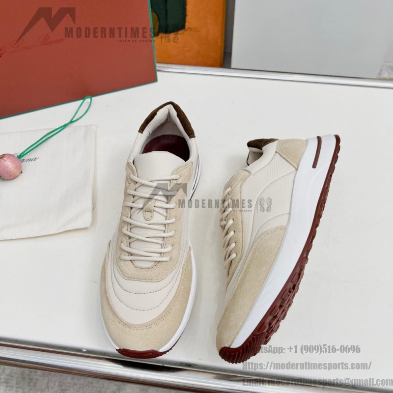 Loro Piana Week End Walk Sneaker FAP9780-1000 Cream Suede Sneakers Loro Piana Week End Walk Sneaker FAP9780-1000 Cream Suede Sneakers Front View