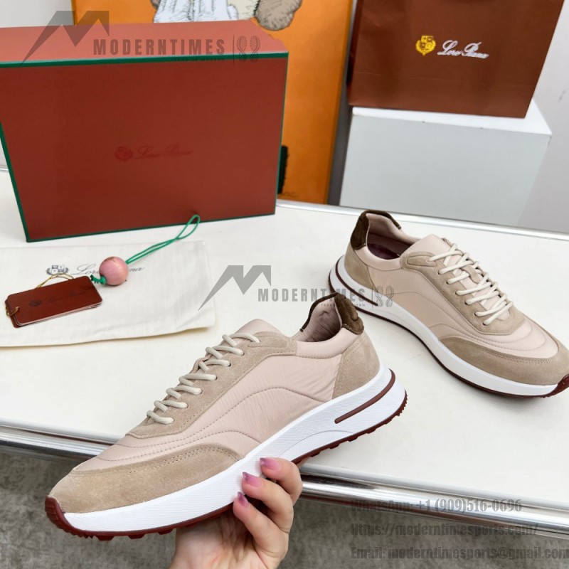 Loro Piana Week End Walk Sneaker FAP9780-1000 Cream Suede Sneakers Loro Piana Week End Walk Sneaker FAP9780-1000 Cream Suede Sneakers Front View
