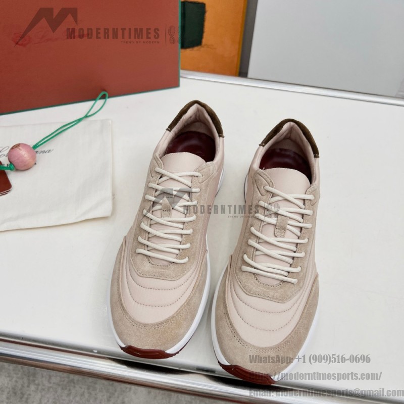 Loro Piana Week End Walk Sneaker FAP9780-1000 Cream Suede Sneakers Loro Piana Week End Walk Sneaker FAP9780-1000 Cream Suede Sneakers Front View
