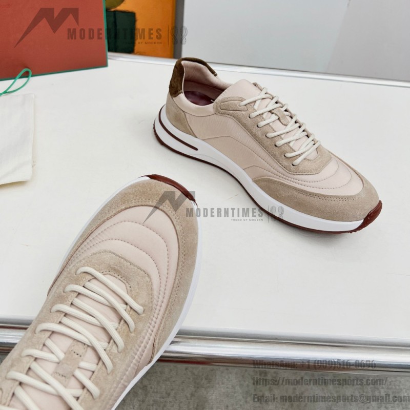 Loro Piana Week End Walk Sneaker FAP9780-1000 Cream Suede Sneakers Loro Piana Week End Walk Sneaker FAP9780-1000 Cream Suede Sneakers Front View