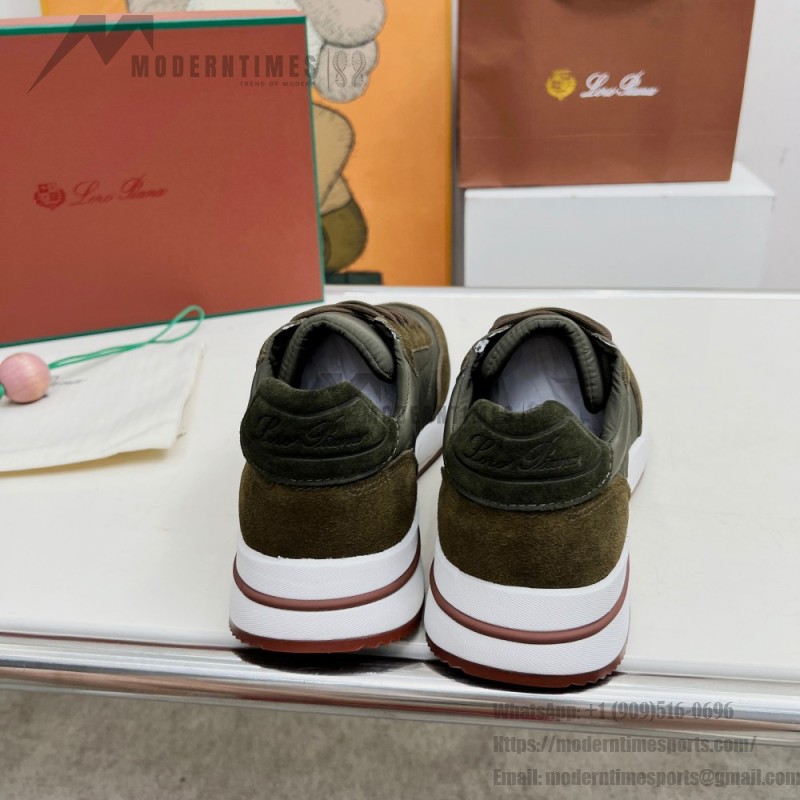 Loro Piana Week End Walk Sneker FAP9780-H0VL Brown Leather Sneakers Loro Piana Week End Walk Sneker FAP9780-H0VL Brown Leather Sneakers Front View