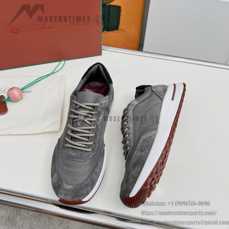 Loro Piana Week End Walk Sneaker FAP9780-8000 Black Leather Sneakers Loro Piana Week End Walk Sneaker FAP9780-8000 Black Leather Sneakers Front View