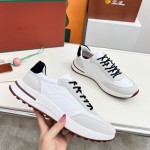 Loro Piana Week End Walk Sneaker FAP9780-1000 Cream Suede Sneakers Loro Piana Week End Walk Sneaker FAP9780-1000 Cream Suede Sneakers Front View