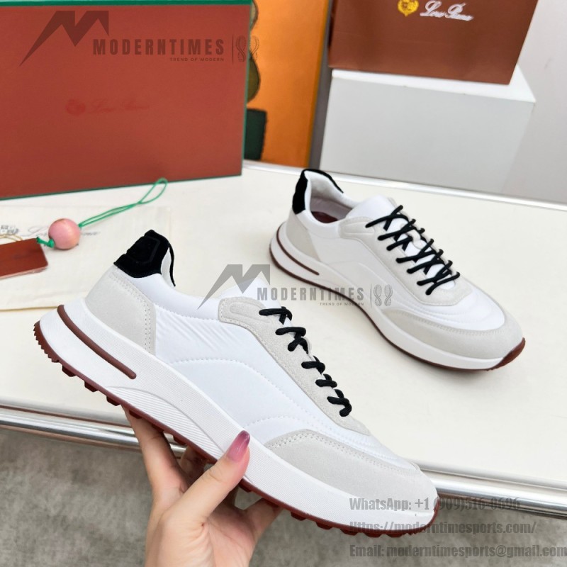Loro Piana Week End Walk Sneaker FAP9780-1000 Cream Suede Sneakers Loro Piana Week End Walk Sneaker FAP9780-1000 Cream Suede Sneakers Front View