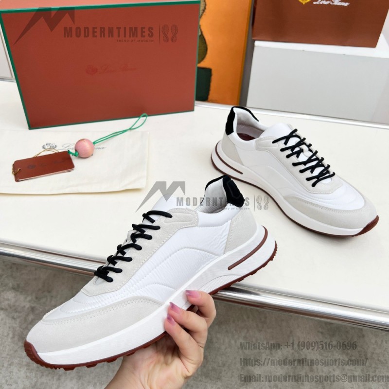 Loro Piana Week End Walk Sneaker FAP9780-1000 Cream Suede Sneakers Loro Piana Week End Walk Sneaker FAP9780-1000 Cream Suede Sneakers Front View