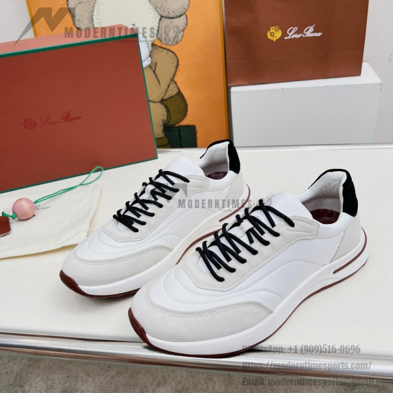 Loro Piana Week End Walk Sneaker FAP9780-1000 Cream Suede Sneakers Loro Piana Week End Walk Sneaker FAP9780-1000 Cream Suede Sneakers Front View