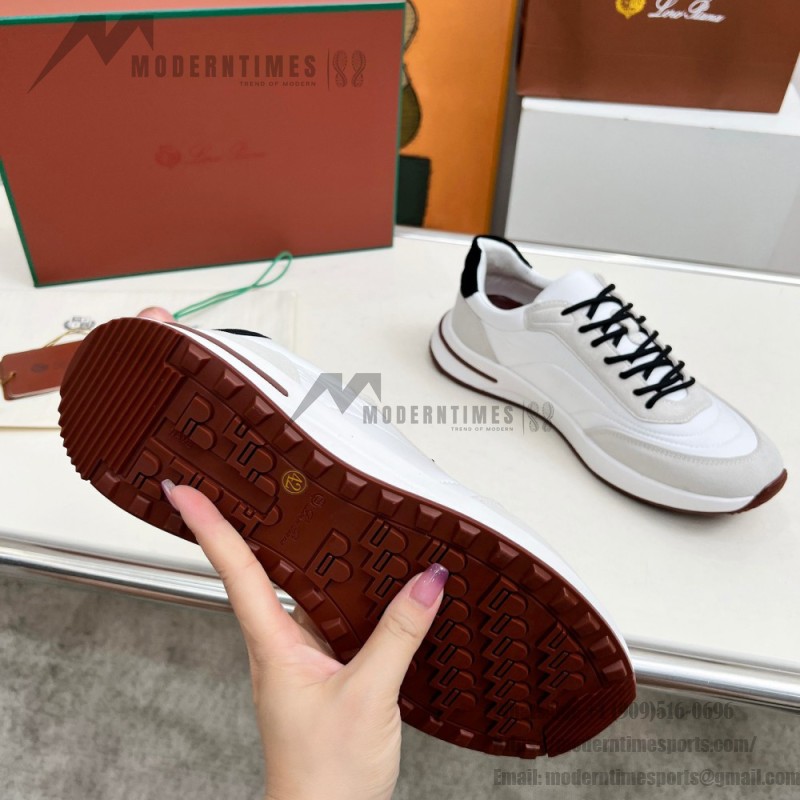 Loro Piana Week End Walk Sneaker FAP9780-1000 Cream Suede Sneakers Loro Piana Week End Walk Sneaker FAP9780-1000 Cream Suede Sneakers Front View
