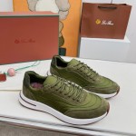 Loro Piana Week End Walk Sneker FAP9780-P0B2 Sanguine Pencil Suede Sneakers Front View