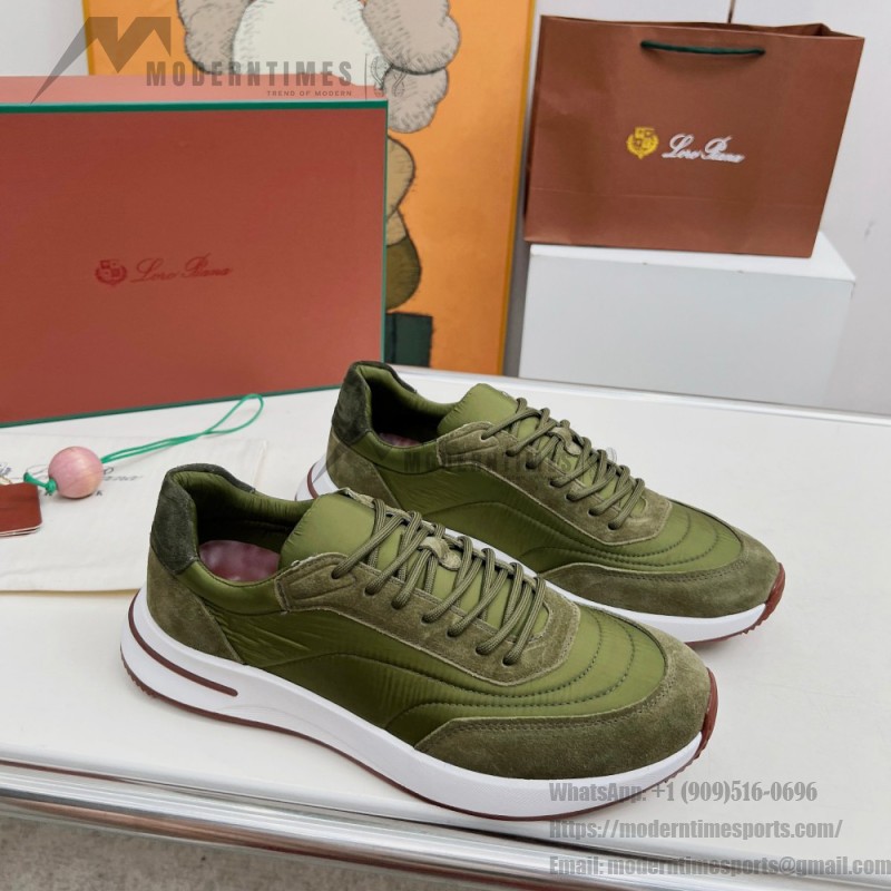 Loro Piana Week End Walk Sneker FAP9780-P0B2 Sanguine Pencil Suede Sneakers Front View