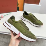 Loro Piana Week End Walk Sneker FAP9780-P0B2 Sanguine Pencil Suede Sneakers Front View