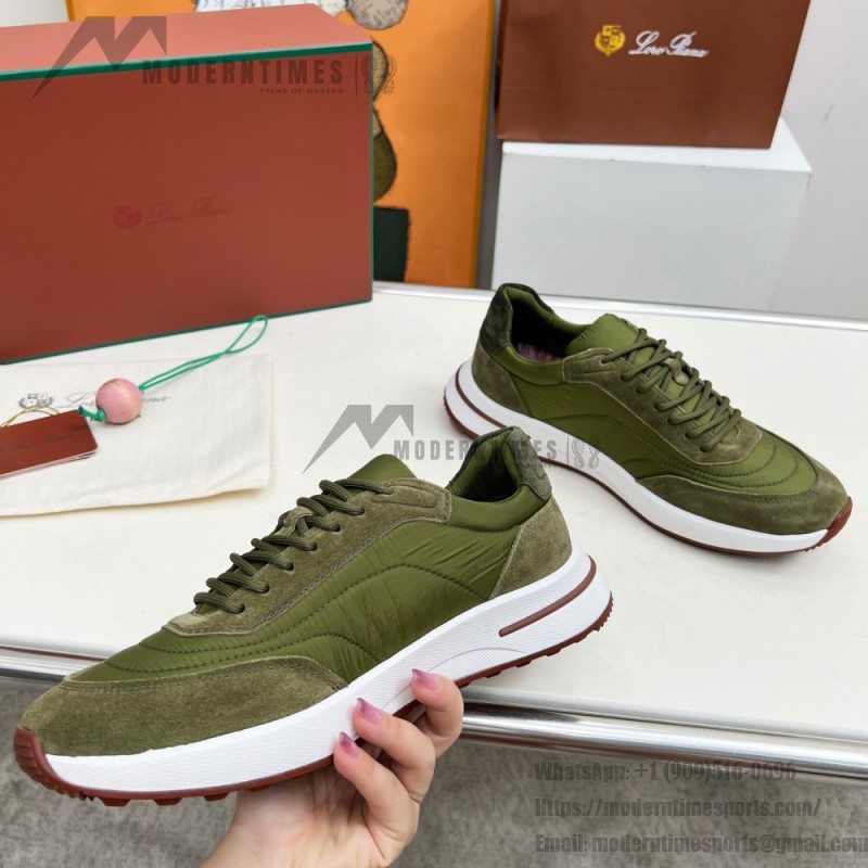 Loro Piana Week End Walk Sneker FAP9780-P0B2 Sanguine Pencil Suede Sneakers Front View