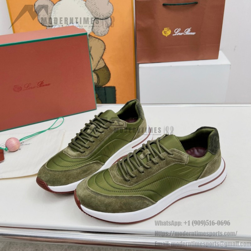 Loro Piana Week End Walk Sneker FAP9780-P0B2 Sanguine Pencil Suede Sneakers Front View
