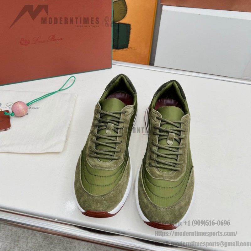 Loro Piana Week End Walk Sneker FAP9780-P0B2 Sanguine Pencil Suede Sneakers Front View