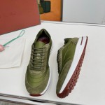 Loro Piana Week End Walk Sneker FAP9780-P0B2 Sanguine Pencil Suede Sneakers Front View