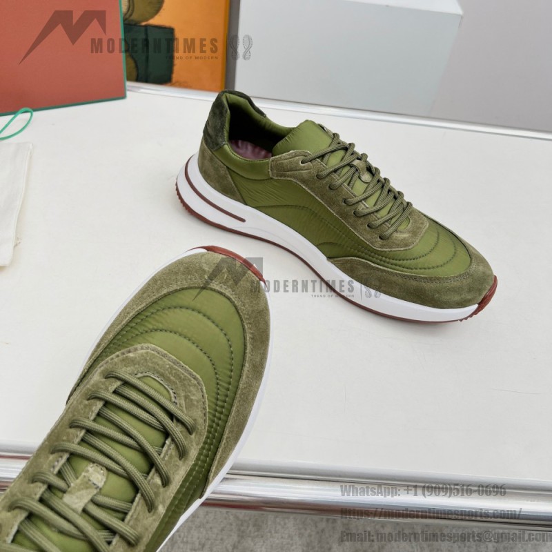 Loro Piana Week End Walk Sneker FAP9780-P0B2 Sanguine Pencil Suede Sneakers Front View