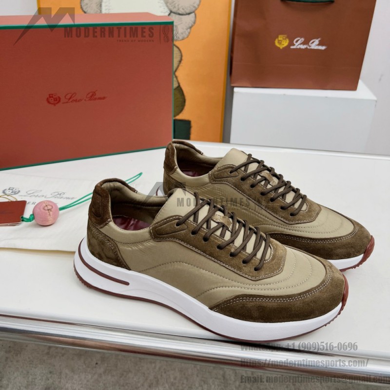 Loro Piana Week End Walk Sneker FAP9780-P0B2 Sanguine Pencil Suede Sneakers Front View