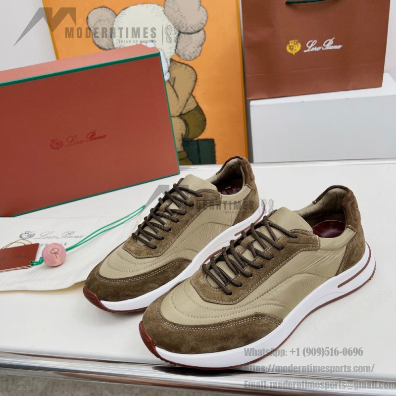 Loro Piana Week End Walk Sneker FAP9780-P0B2 Sanguine Pencil Suede Sneakers Front View