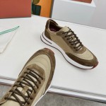 Loro Piana Week End Walk Sneker FAP9780-P0B2 Sanguine Pencil Suede Sneakers Front View
