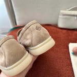 ロロ・ピアーナ サマーチャームズ ウォーク ローファー FAE5444-60L0 ディープアイス 女性用 コンフォートシューズ 正面ビュー
