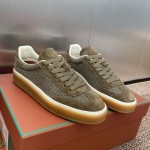 Loro Piana テニス ウォーク スニーカー FAP8014-A0JY ベージュ ユニセックス ラグジュアリースニーカー キャッシュシルク入り