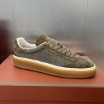 Loro Piana テニス ウォーク スニーカー FAP8014-A0JY ベージュ ユニセックス ラグジュアリースニーカー キャッシュシルク入り