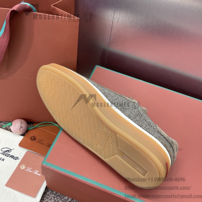 Loro Piana テニス ウォーク スニーカー FAP8014-A0JY ベージュ ユニセックス ラグジュアリースニーカー キャッシュシルク入り