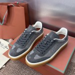 Loro Piana テニス ウォーク スニーカー FAP8014-A0JY ベージュ ユニセックス ラグジュアリースニーカー キャッシュシルク入り