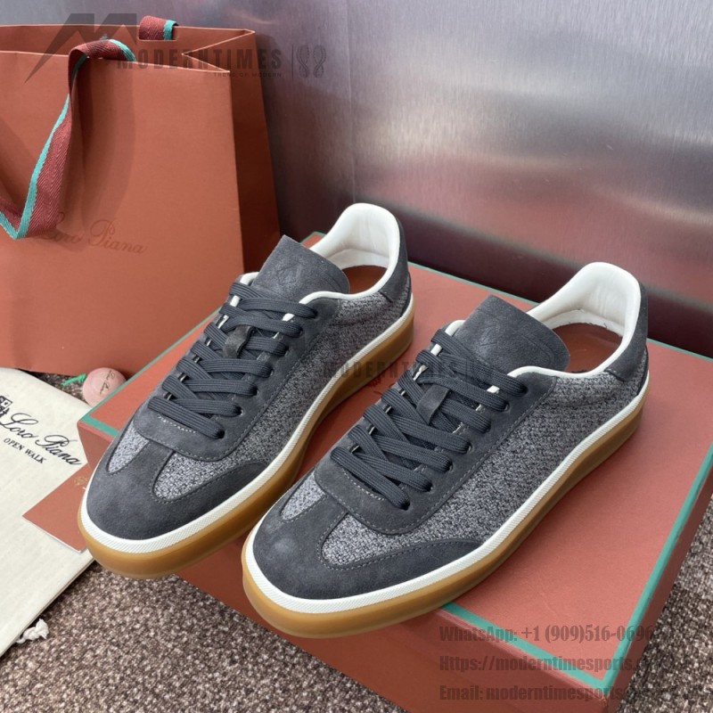 Loro Piana テニス ウォーク スニーカー FAP8014-A0JY ベージュ ユニセックス ラグジュアリースニーカー キャッシュシルク入り