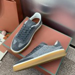 Loro Piana テニス ウォーク スニーカー FAP8014-A0JY ベージュ ユニセックス ラグジュアリースニーカー キャッシュシルク入り
