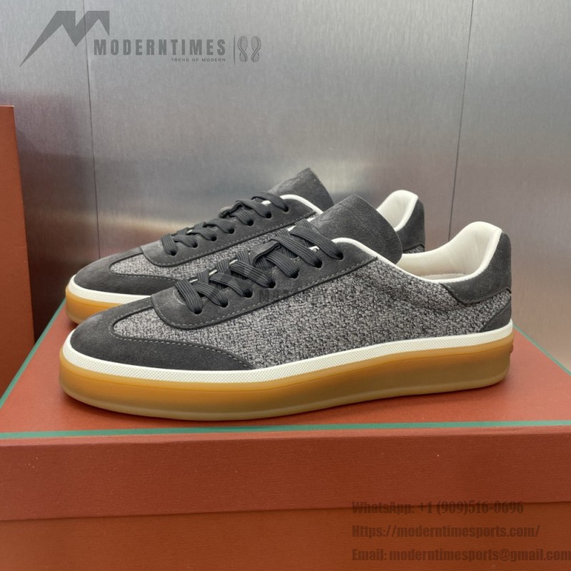 Loro Piana テニス ウォーク スニーカー FAP8014-A0JY ベージュ ユニセックス ラグジュアリースニーカー キャッシュシルク入り
