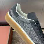 Loro Piana テニス ウォーク スニーカー FAP8014-A0JY ベージュ ユニセックス ラグジュアリースニーカー キャッシュシルク入り