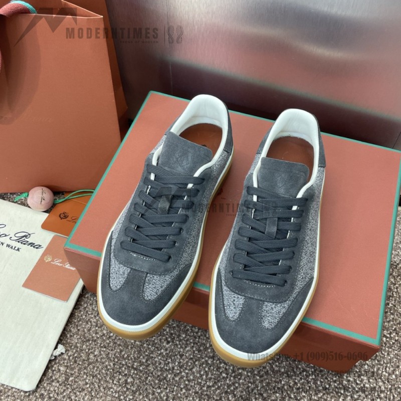 Loro Piana テニス ウォーク スニーカー FAP8014-A0JY ベージュ ユニセックス ラグジュアリースニーカー キャッシュシルク入り