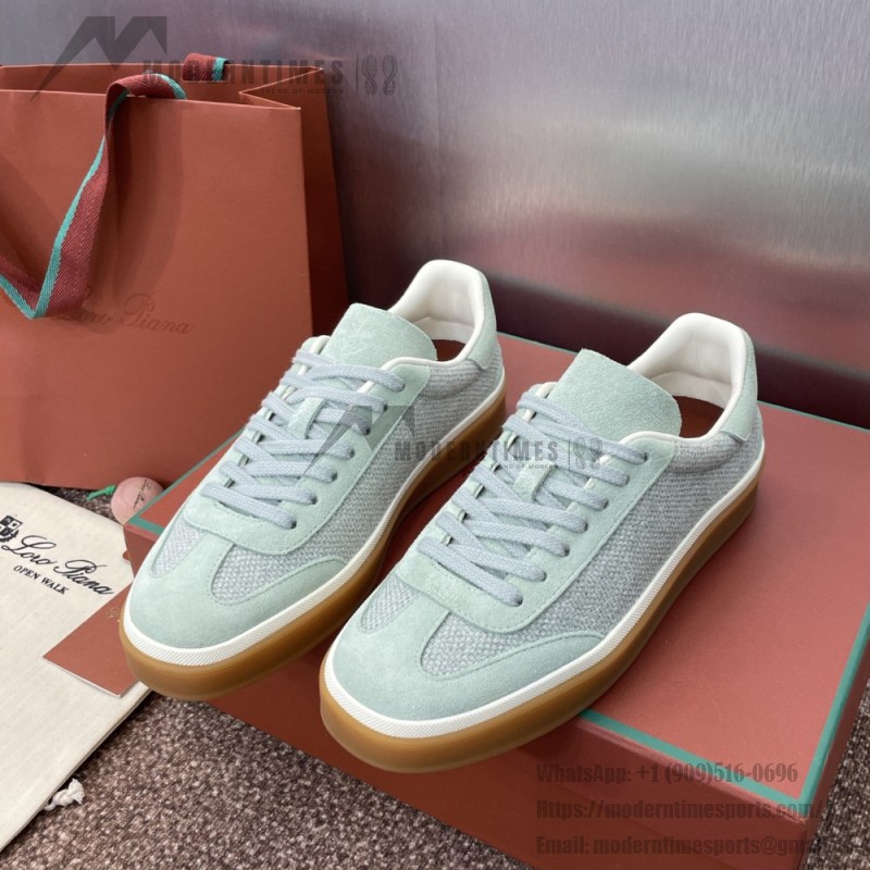 Loro Piana テニス ウォーク スニーカー FAP8014-A0JY ベージュ ユニセックス ラグジュアリースニーカー キャッシュシルク入り