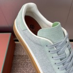 Loro Piana テニス ウォーク スニーカー FAP8014-A0JY ベージュ ユニセックス ラグジュアリースニーカー キャッシュシルク入り
