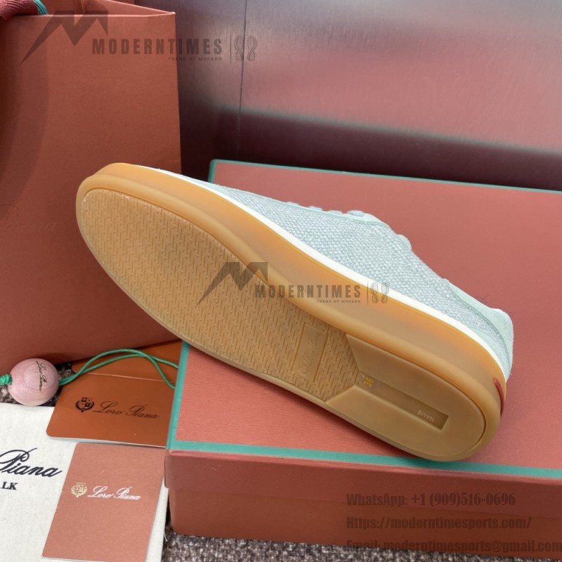 Loro Piana テニス ウォーク スニーカー FAP8014-A0JY ベージュ ユニセックス ラグジュアリースニーカー キャッシュシルク入り