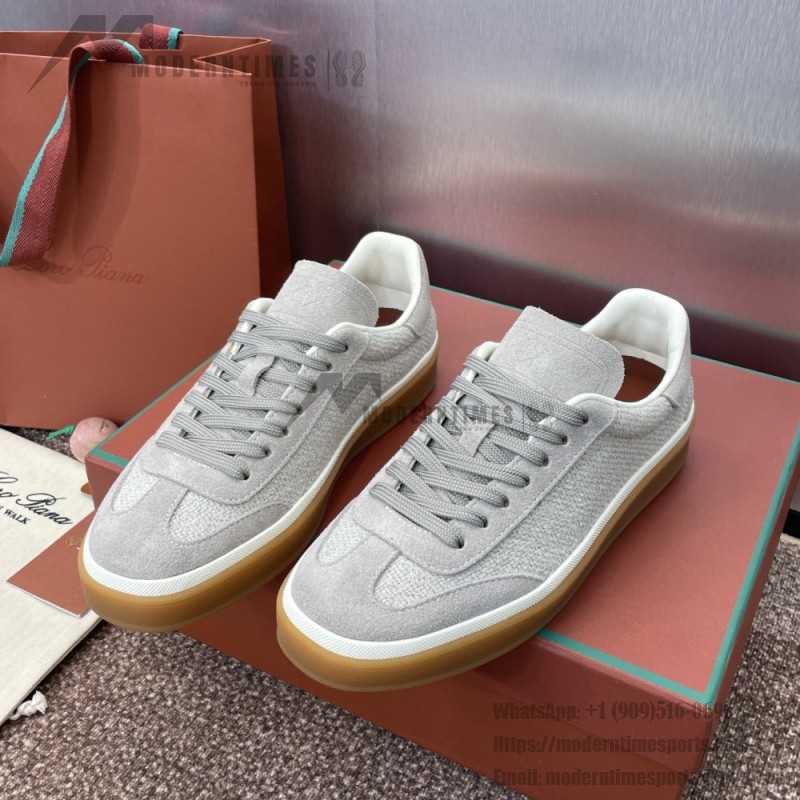 Loro Piana テニス ウォーク スニーカー FAP8014-A0JY ベージュ ユニセックス ラグジュアリースニーカー キャッシュシルク入り