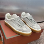 Loro Piana テニス ウォーク スニーカー FAP8014-A0JY ベージュ ユニセックス ラグジュアリースニーカー キャッシュシルク入り