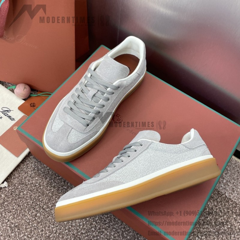 Loro Piana テニス ウォーク スニーカー FAP8014-A0JY ベージュ ユニセックス ラグジュアリースニーカー キャッシュシルク入り