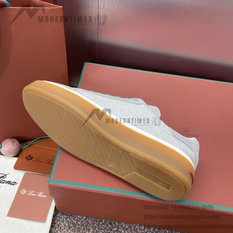 Loro Piana テニス ウォーク スニーカー FAP8014-A0JY ベージュ ユニセックス ラグジュアリースニーカー キャッシュシルク入り