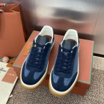 Loro Piana テニス ウォーク スニーカー FAO3340-W13K サージブルー 女性用ローファーシューズ Loro Piana テニス ウォーク スニーカー FAO3340-W13K サージブルー 女性用ローファーシューズ