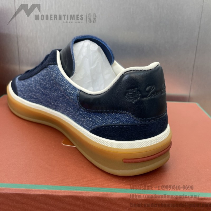 Loro Piana テニス ウォーク スニーカー FAO3340-W13K サージブルー 女性用ローファーシューズ Loro Piana テニス ウォーク スニーカー FAO3340-W13K サージブルー 女性用ローファーシューズ