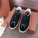 Loro Piana テニス ウォーク スニーカー FAO3340-W13K サージブルー 女性用ローファーシューズ Loro Piana テニス ウォーク スニーカー FAO3340-W13K サージブルー 女性用ローファーシューズ