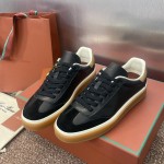 Loro Piana テニス ウォーク スニーカー FAO3340-W13K サージブルー 女性用ローファーシューズ Loro Piana テニス ウォーク スニーカー FAO3340-W13K サージブルー 女性用ローファーシューズ