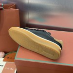 Loro Piana テニス ウォーク スニーカー FAO3340-W13K サージブルー 女性用ローファーシューズ Loro Piana テニス ウォーク スニーカー FAO3340-W13K サージブルー 女性用ローファーシューズ