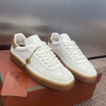 Loro Piana テニス ウォーク スニーカー FAO1548-1000 白レザー 女性用ラグジュアリースニーカー