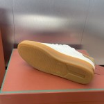 Loro Piana テニス ウォーク スニーカー FAO1548-1000 白レザー 女性用ラグジュアリースニーカー