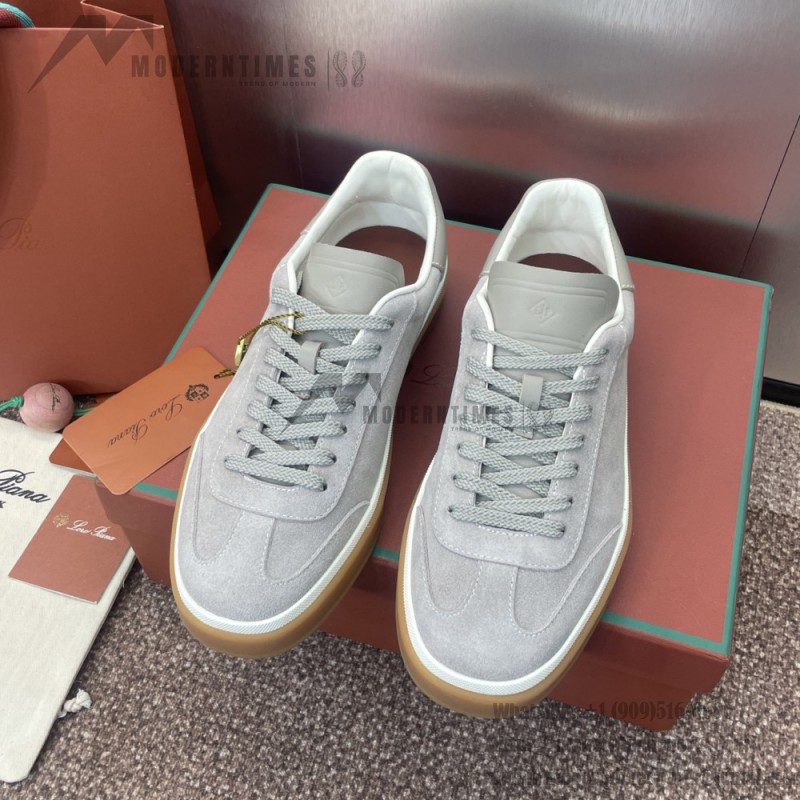 Loro Piana テニス ウォーク スニーカー FAO8505-md84 深灰 メンズ用ラグジュアリースニーカー
