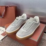 Loro Piana テニス ウォーク スニーカー FAO8505-md84 深灰 メンズ用ラグジュアリースニーカー